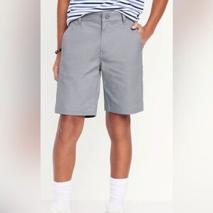 NWT Old Navy Boys Dark Slate Gray Twill Uniform Church Dress Chino Shorts Sz 14